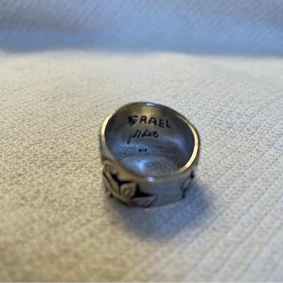 Sterling Silver Flower and Leaf ring - Picture 4 of 10